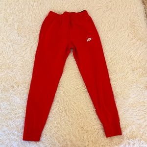 Red Nike Standard Tapered Sweatpants, Men's size S, NWT